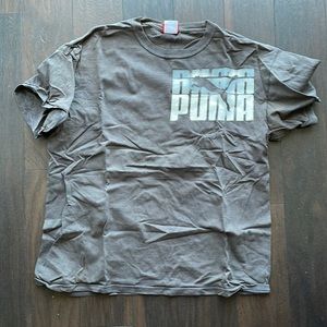 Mens grey roots tshirt large